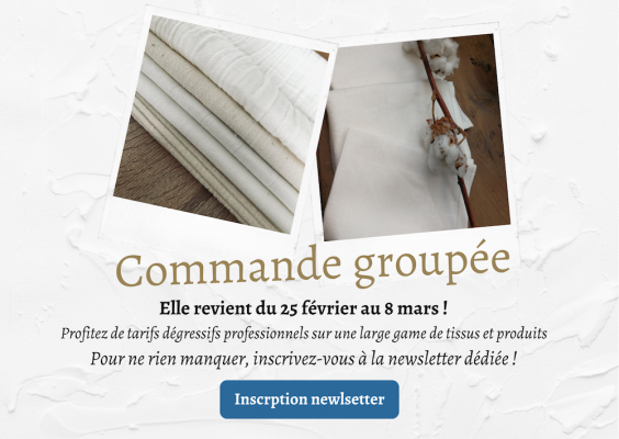 Commande groupée Fibre Bio - Inscription newlsetter